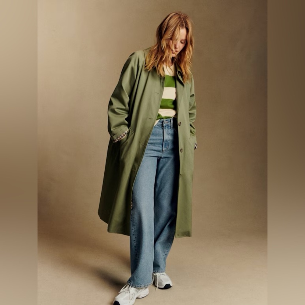 Sezane Clyde green trench size 36 / 4